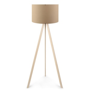 Φωτιστικό Δαπέδου PWL-1060, E27 Natural-καφέ, 38x140 cm