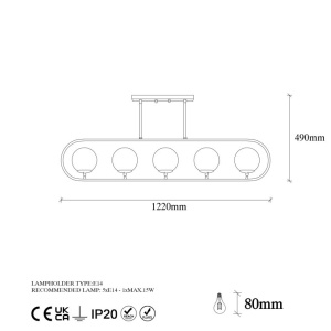 Φωτιστικό οροφής Jewel - 10621 Χρυσό γυαλιστερό - Img 7