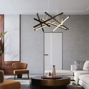 Φωτιστικό οροφής LED, Luminis, Μαύρο, 85x85x40 cm - Img 2