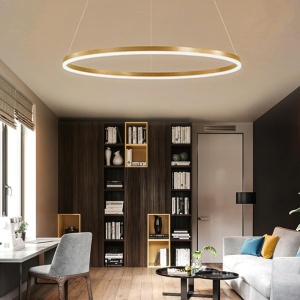 Φωτιστικό οροφής LED Nebrian Χρυσό 60x60x15 cm - Img 2
