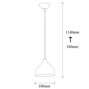 Φωτιστικό οροφής Tattoo Χρυσό 18x18x114 cm - Img 3