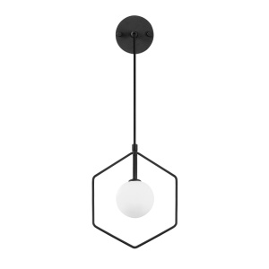 Φωτιστικό Τοίχου Geometri, Μαύρο, 22x15x119 cm - Img 4