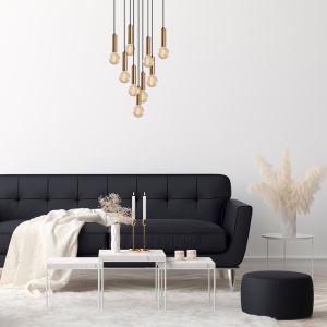 Φωτιστικό οροφής Tempo Κεραμιδί 50x50x136 cm