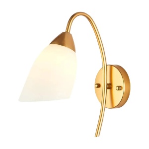 Φωτιστικό Τοίχου LED Berak, Χρυσό, 10x10x17 cm
