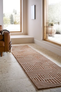 Χαλί διάδρομος Kylo κυκλικό Knit Τερακότα 80x300 cm, Flair Rugs