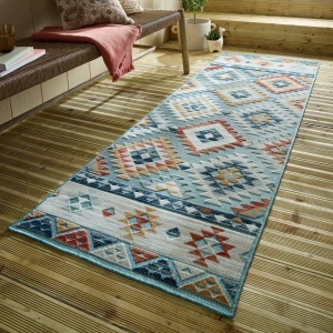 Χαλί Διαδρόμου Plaza Avery Μπλε 80X230 cm, Flair Rugs