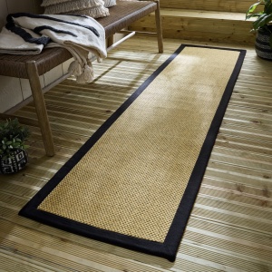 Χαλί Διαδρόμου Sisal Look Outdoor Μαύρο 60x230 cm, Flair Rugs
