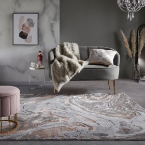 Χαλί Marbled Ροζ 120x170 cm, Flair Rugs