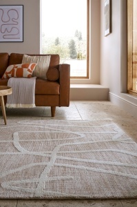 Χαλί Micah Circular Knit Μπεζ 160x230 cm, Flair Rugs