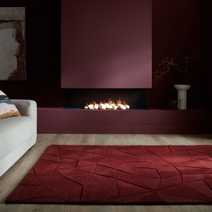 Χαλί Moderno Shard Κόκκινο 120X170 cm, Flair Rugs