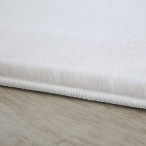 Χαλί Pouffy V1 Κρεμ 200 x 200cm