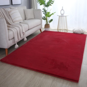 Χαλί Pouffy V1 Κόκκινο 140 x 200cm