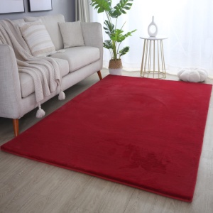 Χαλί Pouffy V1 Κόκκινο 60 x 110cm