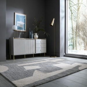 Χαλί Rylan Circular Knit Γκρι 200x300 cm, Flair Rugs