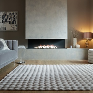 Χαλί Waffle Faux Fur Γκρι 180X290 cm, Flair Rugs