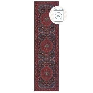 Χαλί διάδρομος Medallion Washable Κόκκινο 60x230 cm, Flair Rugs - Img 2