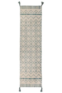 Χαλί Διαδρόμου Leela Runner Ivory/Teal 60X200 cm, Flair Rugs - Img 2