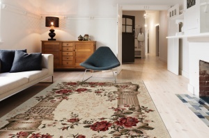 Χαλί Clasic, Lotos Coloane Μπεζ 150x230 cm - Img 2