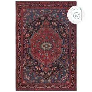Χαλί Medallion Washable Κόκκινο 190x290 cm, Flair Rugs - Img 2