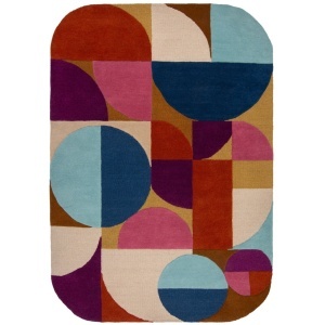 Χαλί Mia Arch Ροζ, Πολύχρωμο 120x170 cm, Flair Rugs - Img 2