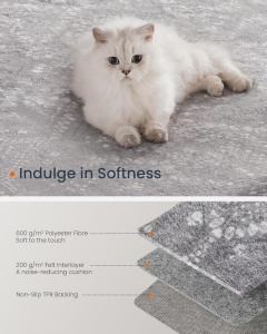 Χαλί Songmics Light Grey 120x170 cm - Img 3