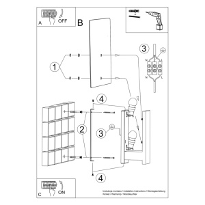 Aplica Lappo Alb 16x12x30.5 cm - Img 5