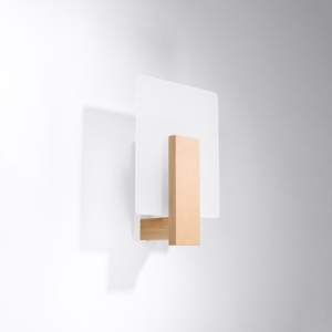 Aplica Lappo din lemn, Natural 16x12x30.5 cm - Img 2