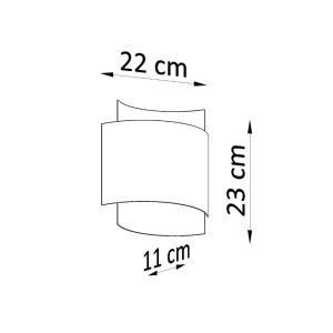 Aplica perete Impact Negru 22x11x23 cm - Img 5