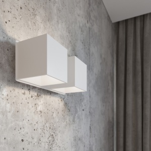 Aplica perete Quad Alb 26x12x11 cm - Img 9
