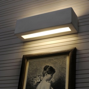 Aplica Vega din ceramica Alb 32.5x9.5x9.5 cm - Img 4