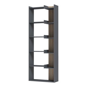 Biblioteca, Corpus, Antracit, 22x62x162 cm - Img 4
