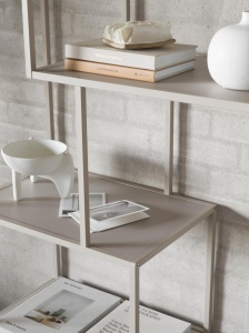 Biblioteca Seaford V1, Gri, 185x77x35 cm - Img 3