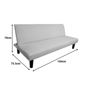 Canapea extensibila Kedran, Bej, 75.5x166x70 cm - Img 6