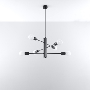 Candelabru 6 Duomo Negru 60x60x85 cm - Img 2