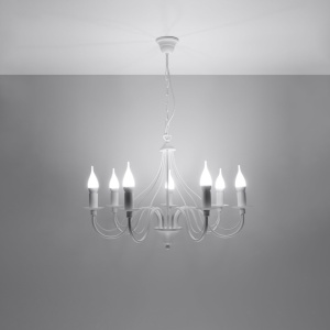 Candelabru 7 Minerwa Alb 60x60x80 cm - Img 3