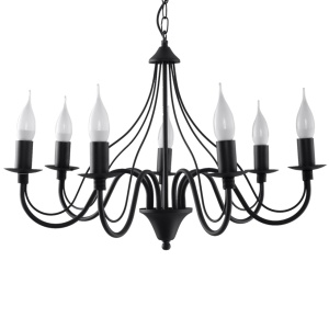 Candelabru 7 Minerwa Negru 60x60x80 cm
