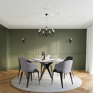 Candelabru 7 Minerwa Negru 60x60x80 cm - Img 6