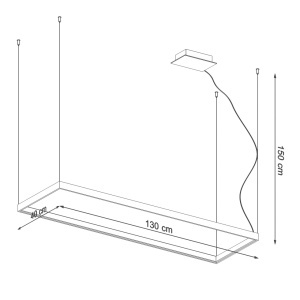 Candelabru LED Tuula Negru 4000K 130x40x150 cm - Img 8