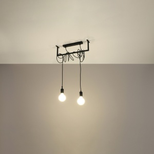 Candelabru Salamanca Negru 50x10x150 cm - Img 3