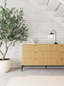Comoda Albany, Natural, 80.4x157.9x40 cm - Img 2