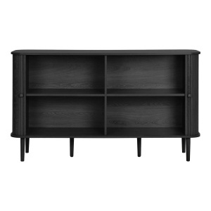 Comoda Nikko, Negru, 140x40x79 cm - Img 4