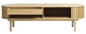 Comoda TV CARNO, Stejar deschis, 45x48x160 cm - Img 2