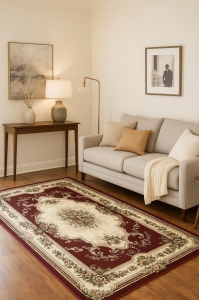 Covor, Lotos, Rosu, 100x200 cm, Delta Lotos 574 210