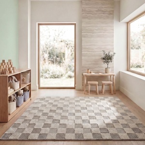 Covor Muted Checkerboard Verde 155x230 cm - Img 2