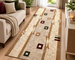 Covor Traversa, Jiol, Crem, 80x900 cm, Delta 579