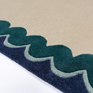 Covor Wiggle Wool Turcoaz 160x230 cm - Img 4