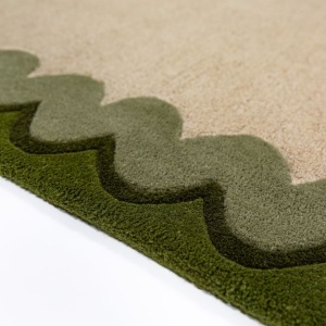 Covor Wiggle Wool Verde oliv 160x230 cm - Img 4