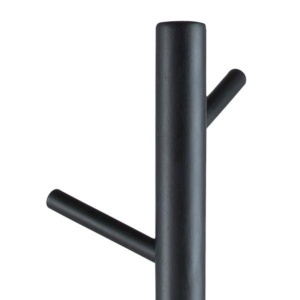 Cuier Bremen, Negru, 176x51x45 cm - Img 6