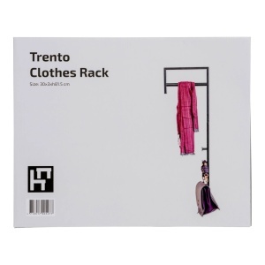 Cuier Trento, Negru, 30x3x82 cm - Img 4