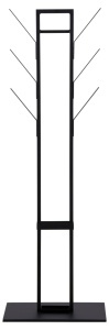 Cuier Vinson, Negru, 165x56x28 cm - Img 3
